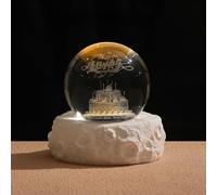 3D Galaxy Globe Crystal Ball Night Light,Valentine’s Day 3D Planet Crystal Ball Lamp,Planet Model Astronomy Sphere Decor Light with Base,for Christmas,New Year,Birthday Gifts