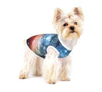 3d Galaxy Space Print Adorable Cotton Small Dog Clothes Pet Shirt, Soft Breathable Sleeveless Tank Top For Puppy, Cats And Chihuahua