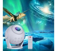 3D Galaxy Star Projector, Visual Dynamic Ocean Planetarium Space Ceiling Nebula Aurora Projector with 100 3D Scenes and Exclusive Music/White Noise, Timer & Remote for Room Decor, Kids Adults, Gift