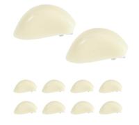 3d Garlic Hairpin 20pcs Plastic Metal Alligator Grip Clips | Alligator Hair Clips for Girls, 3d Simulated Garlic Shape, Beige, Side Bangs Fixation for Work and Daily Wear