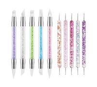 3d Gel Sculpting Tool,Double Tipped Silicone Nail Brush - Multifunctional Fingernail Carving Pen for Home School Business Trip Indoor