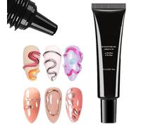 3D Gel - UV Molding Gel for Manicure | Professional Long-Lasting Nail Painting, 4-in-1 Decoration Tool, Salon Home Travel Kit, Holiday Birthday Gift, Creative DIY Nails Design Accessory