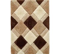 Origins 3D Geo Shaggy Beige 80X150, Brown