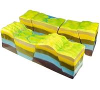 3D Geographic Tectonic Plate Model Kit - Educational Fault Structure & Folded Land Teaching Aid for High School