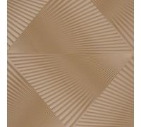 3D Geometric Textured Vinyl Wallpaper Gold Erismann 10404-30