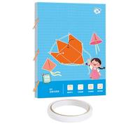 3D Geometry Learning Book - 8.25" Educational Math Guide, Space Thinking Book + Formula Guide, Pull Cord Mechanism 11.4" x 8.25", Sturdy Paper