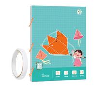 3D Geometry Mathematics Learning Book, 3D Geometry Learning Toy with 9/12/15 Bodies - Game with String for Teenagers Girls Beginners Homeschool Nursery Travel