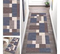 3D Geometry Non-Slip Carpet Runners for Hallway & Kitchen - Washable Floor Mats, Perfect for Living Room & Bedroom, Available in 60-110cm Widths, Size: 80x450cm, Color A