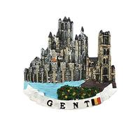 3D Ghent Belgium Refrigerator Fridge Magnet Tourist Souvenirs Handmade Resin Craft Magnetic Stickers Home Kitchen Decoration Travel Gift