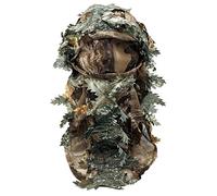 3D Ghillie Mask Face Camo Camouflage Leaves Woods Paintball Pigeon Shooting