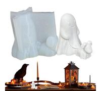 3D Ghost Silicone Mold - Epoxy Resin Molds for Candle Making, Candle Moulds for Soap, Chocolate and Home Decor Crafts, dy Craft Haunted House Wedding Party Decors