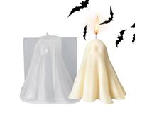 3D Ghost Silicone Mould | Halloween Ghost Goth Candle Mould, Ghost Decoration Silicone Shapes, DIY Art Craft Kit for Making