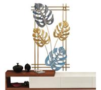 3D Ginkgo Leaf Art - Elegant Gold Metal Sculpture, Ginkgo Leaves Golden Metal Art | Elegant Gold Leaf Wall Art for Home and, Multifunctional Wall-Art for Household Ornament Home
