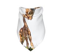 3D Giraffe South Africa,Bib Scarf Triangle Hood Adjustable Pet Scarf Washable Hood Suitable for Small, Medium and Large Dogs and Cats