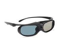 3D Glasses, 1080P 3D Active Shutter Glasses, Rechargeable Active Shutter Eyewear for DLP Projectors, for, JMGO, Black