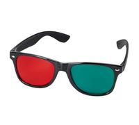 3D Glasses, Black Frame Red Green 3D Viewing Glasses for Dimensional Anaglyph TV Movie DVD Game and Amblyopia Training Eyeglasses