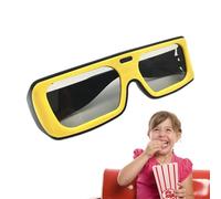 3D Glasses for Adults, Anaglyph 3D Glasses, 3D Polarised Film Glasses, Non-Supplicating Theatre Accessories, Ultra Light Video Display, Eyewear for Games