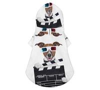 3D Glasses Tv Movie Dog Hoodie Luxury Dogs Clothes Winter Dog Jacket Pet Clothes Hoodie French Bulldog Teddy Pug Puppy Clothing S