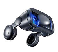 3D glasses Virtual Reality Headset, Anti-Blue Light VR Glasses Headset, Outstanding Sound Quality, Blu-ray Eye Protected Light & small, for 5-7 Inch Smartphones for Android,Black