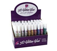3D Glitz It Metallic Colour Glitter Glue Craft Tube Pen + Nozzle - FOREST GREEN