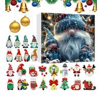 3D Gnome Cartoon Doll Countdown Advent Calendar, Christmas Gnome Advent Calendar, 12 Gnome Cartoon Dolls And 12 Cartoon Dolls Advent Calendar, 24 Surprise Cartoon Gnome Doll Advent Calenda (Beige-7)