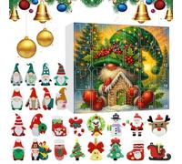 3D Gnome Cartoon Doll Countdown Advent Calendar, Christmas Gnome Advent Calendar, 12 Gnome Cartoon Dolls And 12 Cartoon Dolls Advent Calendar, 24 Surprise Cartoon Gnome Doll Advent Calenda (Beige-3)