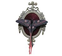 3D Goth Comets Moth | Handcrafted 3D Embroidery Gothic Wall Art With Adjustable Wings | For Halloween Home Living Room Bedroom Indoor Farmhouse Party