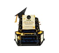 3D Graduation Card, Congratulations Design, Stylish 3D Greeting Card, Graduate Party Gift, Thoughtful Choice For Celebration, Suitable For Classmates, Siblings And Students At The Ho