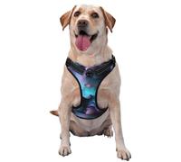 3d Graphics Universe Space Pet Traction Vest - Full Print Design With Reflective Straps For Enhanced Safety And Comfort