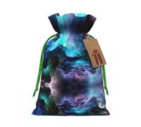 3d Graphics Universe Space Print Drawstring Gift Bags,For Holiday Season,Birthdays,Anniversaries And Any Special Occasion