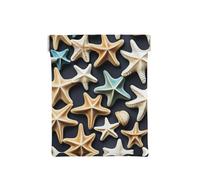 3d Graphics Universe Space Print Leather Coin Purse, Small Change Pouch Wallet,Squeeze Coin Purse Pouch For Men Women, Seashell Starfish, One Size, Fashion