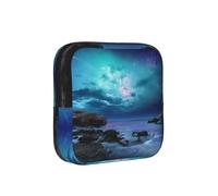 3D Graphics Universe Space Print Sanitary Pad Storage Bag, Sanitary Pad Bags, Portable Period Bag with Zipper for Female Girls