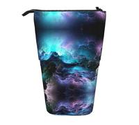 3d Graphics Universe Space Print Standing Pencil Case Telescopic Pencil Bag Pop Up Pencil Pouch Pen Pouch Makeup Cosmetics Bag