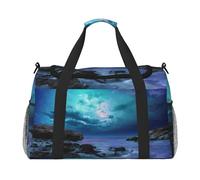 3D Graphics Universe Space Print Womens Sports Bags Travel Bag - Gym Tote Bag with Compartment,Duffel Bags for Men,Ladies Holdall,Carry On Weekend Travel Handbags for Women