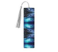 3D Graphics Universe Space Wooden Bookmark Exquisite Natural Wood Bookmarks with Double Sided Full Print Design Gift for Book Lovers, Teachers, and Students