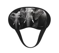 3D Gray Elephant Sleep Mask for Side Sleeper, Blackout Sleeping Eye Mask, Soft Breathable Eye Cover for Women Men Travel Eyeshade, Relaxing Zero Pressure Night Blindfold