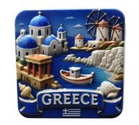 3D -GREECE SANTORINI CORFU Fridge Magnet City Souvenir Travel Memory Gift