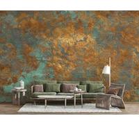 3D Green Rust Effect Photo Wallpaper Mural, 308 * 220cm Wall Decoration for Living Room Sofa TV Background