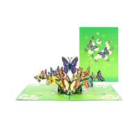 3D Greeting Card Butterfly Mother's Day Gift Card with Envelope Handmade Postcard Valentine's Day Wedding Decoration Mother Greeting Card