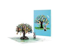 3D Greeting Cards - Easter Memory Card with Eggs and Spring Bunnies, Easter Greeting Card with Heard Message | for Teachers Friends Family Wife Husband Girlfriend Mother Pad