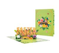 3D Greeting Cards for Easter | Embossed Easter Egg and Rabbit Paper Keepsake Card - Sincere Message Card For The Day Of Husband, Girlfriend, Mother, Father, Teachers, Friends