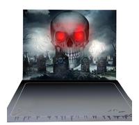 3D Greeting Pop Up Halloween Card with light and music, For Kids, Friend, Boyfriend, Girlfriend, Husband, Him, Women - Skull, Trick Or Treat, Ghost, Pumpkin Envelope