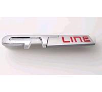 3D GT Line Car Badge Metal Sticker Logo Emblem Silver Edition