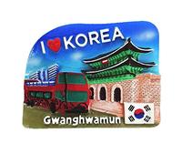 3D Gwanghwamun Seoul Korea Fridge Magnet Souvenir Gift Refrigerator Decor Magnetic Sticker Collection