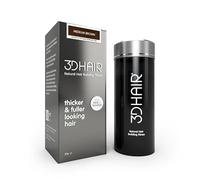 3D Hair Building Fibres for Thinning Hair 1 Pack, 35g Fibres for Men & Women, Make Thin Look Thicker in Seconds with hair filler (Medium Brown)