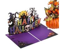 3D Halloween Cards Handmade Haunted House Skull Decoration