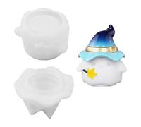 3D Halloween Ghost Storage Jar Resin Molds with The Witch's Hat, Halloween Ghost Storage Box Silicone Molds, Witch Lid Storages Jar Epoxy Mold for Diy, Candy, Jewelry, Candle Holder, Crafts Decoration