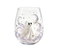 3D Halloween Glassware Collection, Halloween Glass Cups with Ghosty Pumpkin Spiders Black Cats Design, Spookys Drinking Glasses Cups for Cocktails, Iced Coffee, Sodas, Juicer
