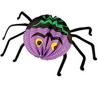 3D Halloween Hanging Honeycomb Spider 29cm, Spooky Halloween Decorations, Hang Ornament for Haunted House Ceiling Decorations with Hanging Thread