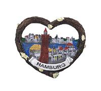 3D Hamburg Germany Refrigerator Fridge Magnet Tourist Souvenirs Resin Magnetic Stickers Home & Kitchen Decoration from Travel Gift